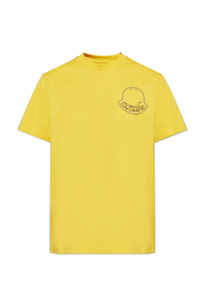 Yellow T-shirt with logo Balenciaga - Vitkac AS